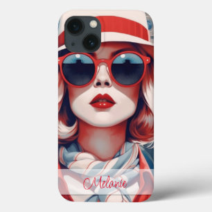Schöne Pariser Frau personalisieren Case-Mate iPhone Hülle