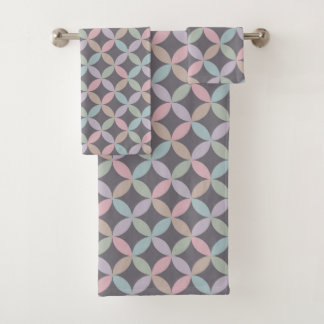 Schöne Pastel Abstrakt Geometric Badhandtuch Set