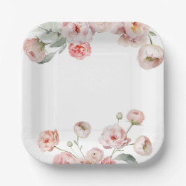 Schöne Pastel Babydusche Pappteller