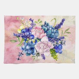 Schöne Pastel Floral Arrangement Küchentuch