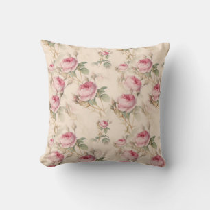 Schöne Pastell Pink Roses Kissen