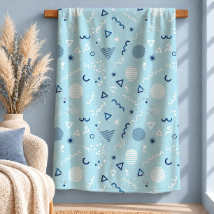 Schöne pastellblaue abstrakte Deckenkunst-Geschenk Sherpadecke