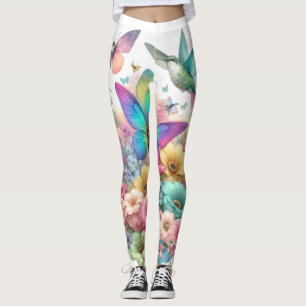 Schöne pastellfarbene Gestaltung - Naturinspiratio Leggings