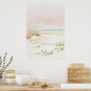 Schöne Pastelllandschaft Poster