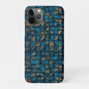 Schöne Patchwork-"Optik" in Dunkel-Teal Case-Mate iPhone Hülle