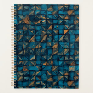 Schöne Patchwork-"Optik" in Dunkel-Teal Planer