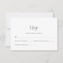 Schöne Peach Blush Wedding Rsvp Karte
