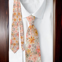 Schöne Peach Summer Floral Wasserfarbe