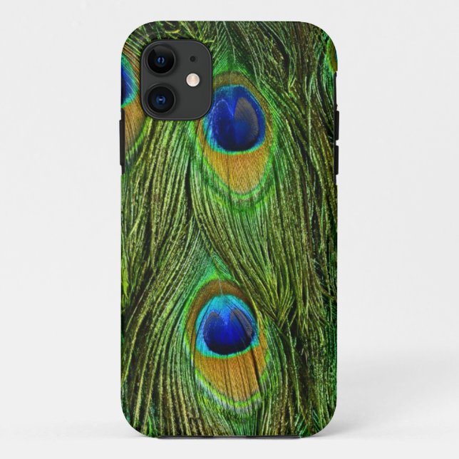 Schöne Peacock Feathers Case-Mate iPhone Hülle (Rückseite)
