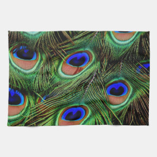 Schöne Peacock Feathers Geschirrtuch