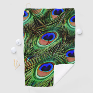 Schöne Peacock Feathers Golfhandtuch