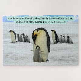 Schöne Penguin-Schrift 1 John 4:16