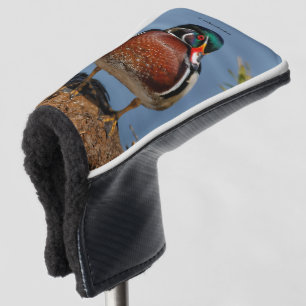 Schöne Pensive Holzente im Marsch Golf Headcover