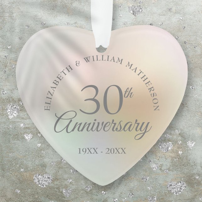 Schöne Perle 30. Hochzeitstag Ornament (Beautiful Pearl 30th Wedding Anniversary Ornament)