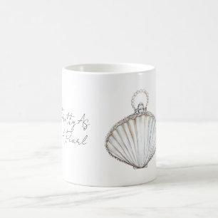Schöne Perlenhandtasche Kaffeetasse