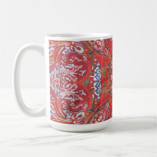 Schöne persische Juwel-Ton-Stoffstil-Foto Kaffeetasse