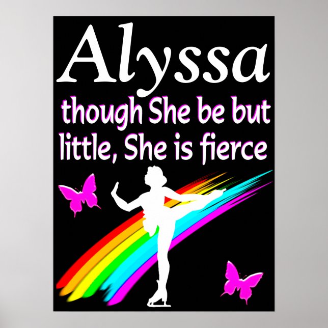 SCHÖNE PERSONALISIERT FIERCE SKATER POSTER (Vorne)