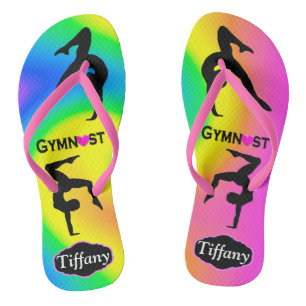 SCHÖNE, PERSONALISIERTE GYMNAST-FLIP-FLÜSSE FLIP FLOPS