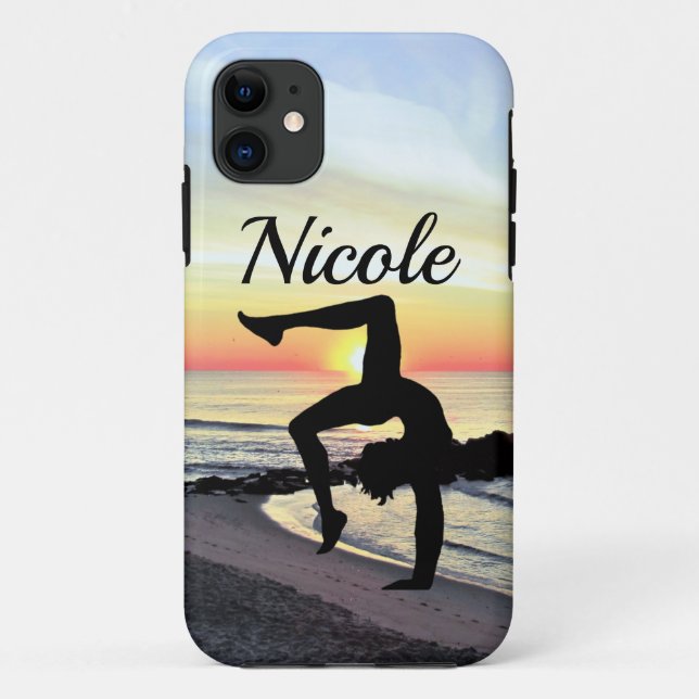 SCHÖNE PERSONALISIERTE GYMNASTIK Case-Mate iPhone HÜLLE (Rückseite)