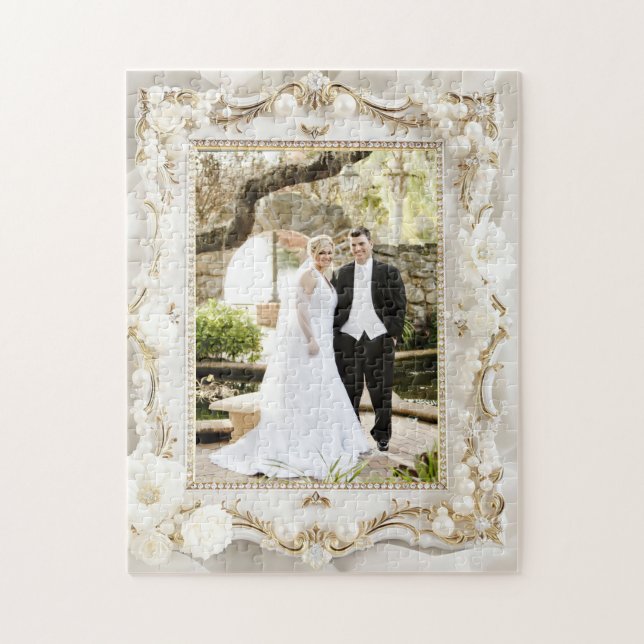 Schöne personalisierte Hochzeitsfoto (Vertikal)