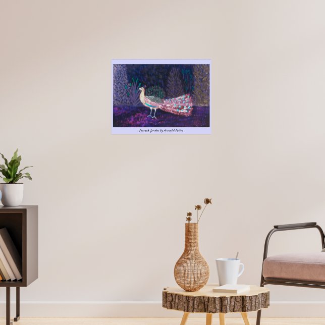 Schöne Pfaue Kunst Poster (Wohnzimmer 3)