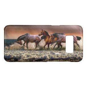 Schöne Pferde, die auf die Strand-Tiere laufen Case-Mate Samsung Galaxy S8 Hülle