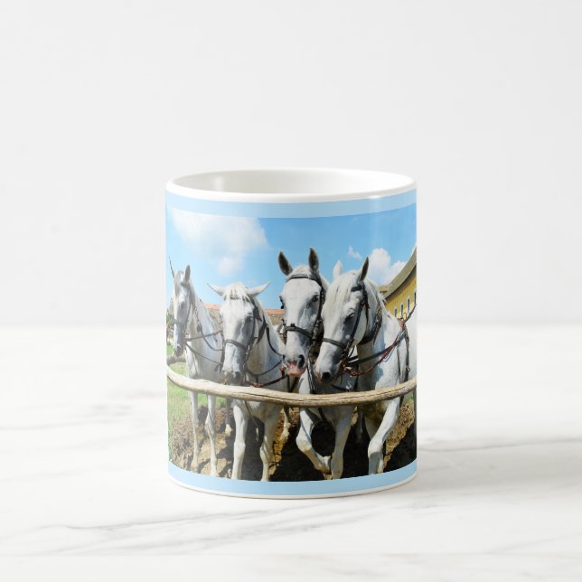 Schöne Pferde Kaffeetasse (Mittel)