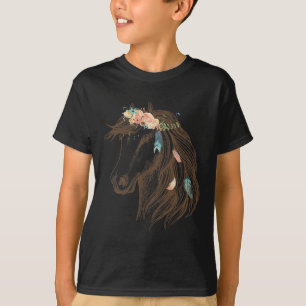 Schöne Pferdeschlittenkunst für Tierfreunde T-Shirt