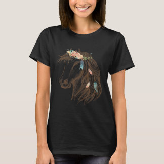 Schöne Pferdeschlittenkunst für Tierfreunde T-Shirt