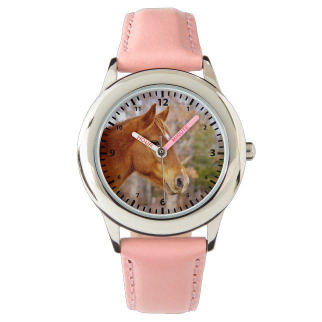 Schöne Pferdeüberwachung für Kinder Armbanduhr (Vorderseite)