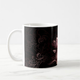 Schöne Pfingstrose Blume Kaffeetasse