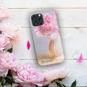 Schöne Pfingstrose in landwirtschaftlicher Vase pe Case-Mate iPhone Hülle