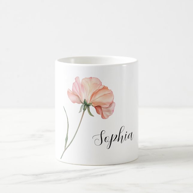 Schöne Pfirsichblüte Kaffeetasse (Mittel)