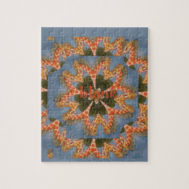 Schöne phantastische afrikanische Giraffe Blanche (Vertikal)