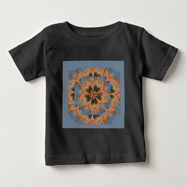 Schöne phantastische afrikanische Giraffe Blanche Baby T-shirt (Vorderseite)