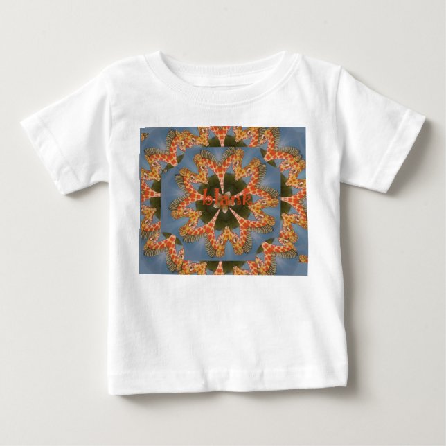 Schöne phantastische afrikanische Giraffe Blanche Baby T-shirt (Vorderseite)