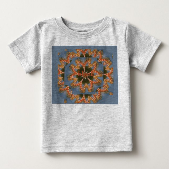 Schöne phantastische afrikanische Giraffe Blanche Baby T-shirt (Vorderseite)