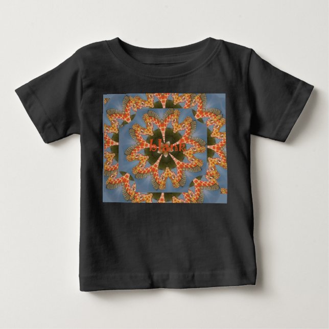 Schöne phantastische afrikanische Giraffe Blanche Baby T-shirt (Vorderseite)