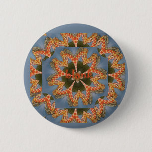 Schöne phantastische afrikanische Giraffe Blanche Button