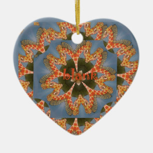 Schöne phantastische afrikanische Giraffe Blanche Keramik Ornament