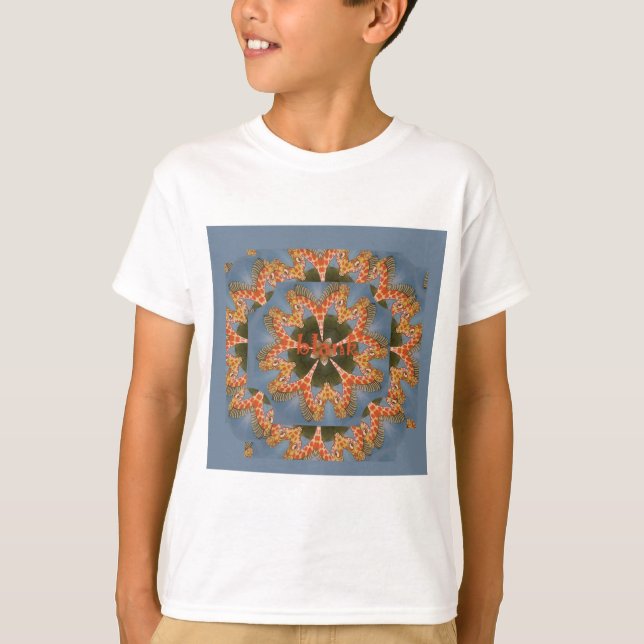 Schöne phantastische afrikanische Giraffe Blanche T-Shirt (Vorderseite)