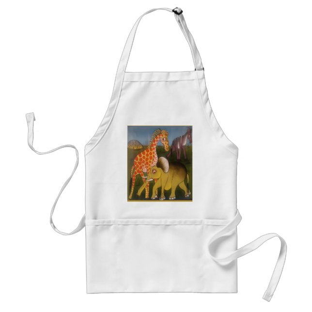 Schöne Phantastische afrikanische Safari-Farbe Schürze (Vorne)