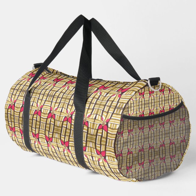 Schöne Phantastische afrikanische Tribal Print far Duffle Bag (Rechte Ecke)