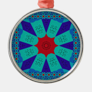 Schöne Phantastische ägyptische Feminine-Design-Fa Silbernes Ornament