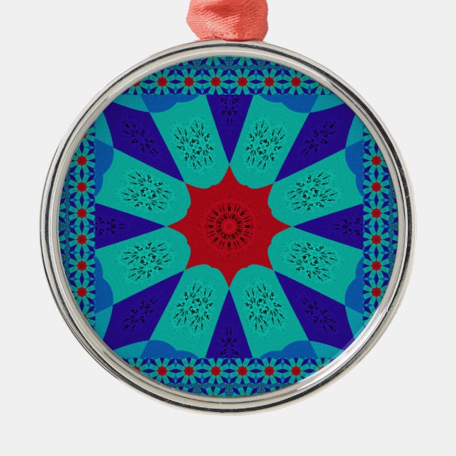 Schöne Phantastische ägyptische Feminine-Design-Fa Silbernes Ornament (Vorne)