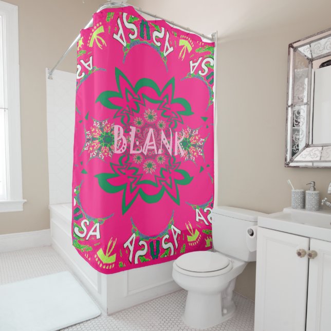 Schöne Phantastische Blank Feminine rosa Farbe Duschvorhang (Beispiel)