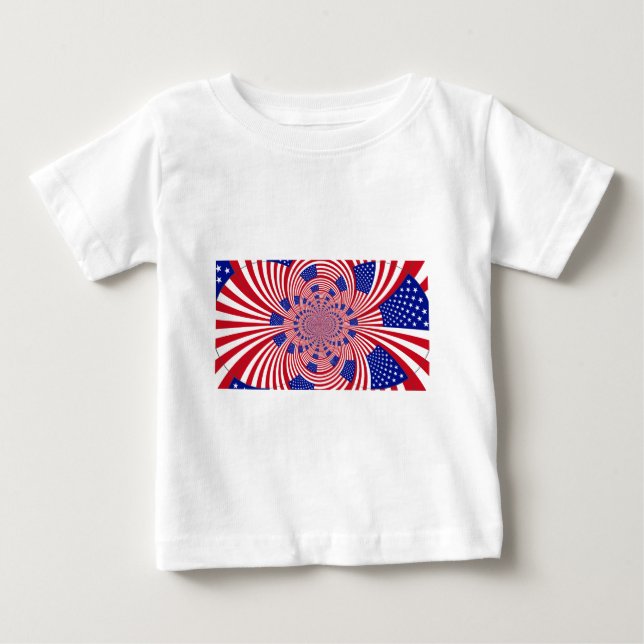 Schöne Phantastische Flagge der Vereinigten Staate Baby T-shirt (Vorderseite)