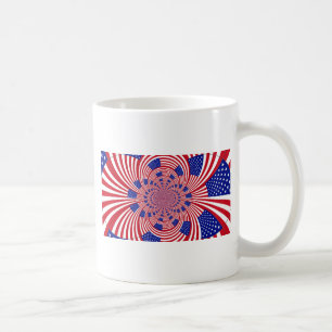 Schöne Phantastische Flagge der Vereinigten Staate Kaffeetasse