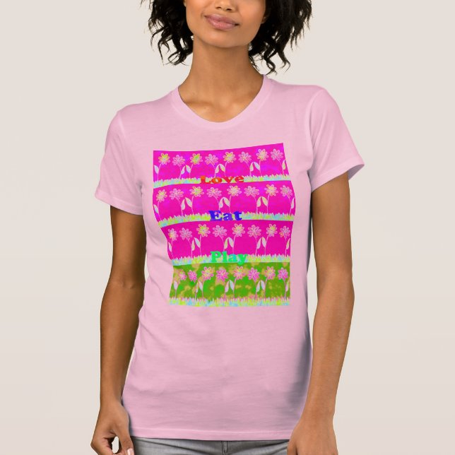 Schöne phantastische Flora Text Zitat Design T-Shirt (Vorderseite)