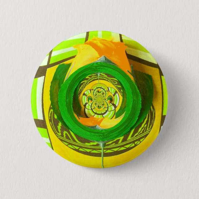Schöne Phantastische Giraffe Liebe Safari Tiere Button (Vorderseite)
